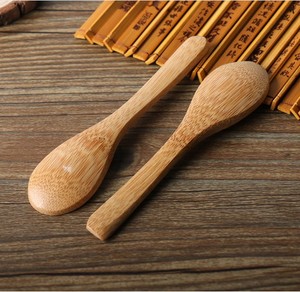 Color natural 13 cm Mini <span class=keywords><strong>bambú</strong></span> ensalada y cuchara <span class=keywords><strong>de</strong></span> helado para fiestas - Product Image 3