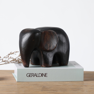 Decoración del hogar, artesanía de poliresina, estatuas de animales, escultura de elefante - Product Image 3