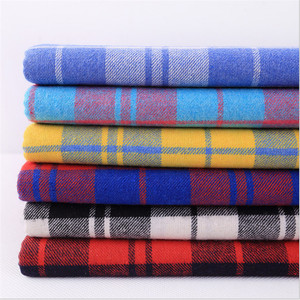 Shaoxing keqiao fábrica al por mayor 100% algodón hilado teñido de tela de franela para camisa de pijama - Product Image 1