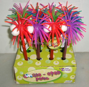 Colorful Plastic Ballpoint LED Flashing Star Topper Ball Pen with Custom Logo