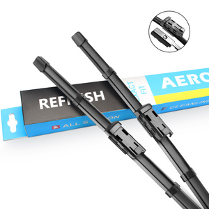 <span class=keywords><strong>Parabrezza</strong></span> anteriore Tergicristallo Lame per Per <span class=keywords><strong>Peugeot</strong></span> <span class=keywords><strong>3008</strong></span> Mk2 Fit 19mm Push Button Arms Modello Anno 2016- 2018 - Product Image 1