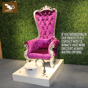 Hôtel Meubles En Bois sculpture De Luxe Français Baroque Pédicure Or Haute Retour pas cher Reine <span class=keywords><strong>Roi</strong></span> Trône Chaise - Product Image 1