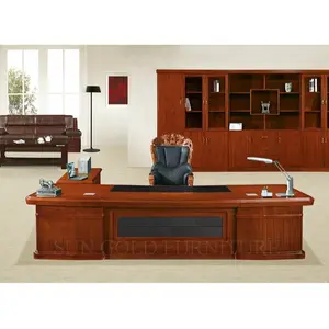 Luxury antique executive table wood Design office desk