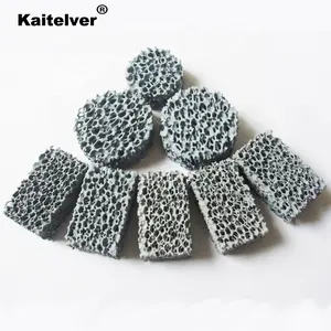 Цилиндрическая труба керамического фильтра из карбида кремния Sic пены - Product Image 1