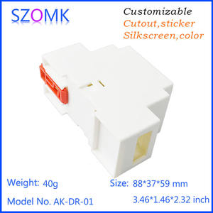 Корпус для датчика сигнализации из АБС-пластика, Китай, степень защиты IP54, модель AK-<span class=keywords><strong>DR</strong></span>-01, белый и черный - Product Image 4