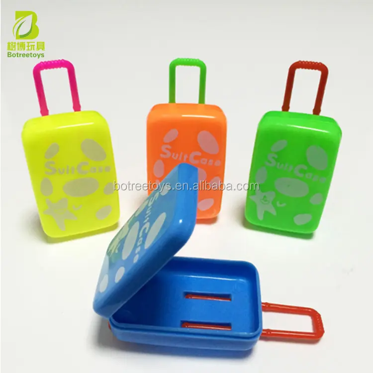 Fashion candy suitcase container bottle sugar food storage toys