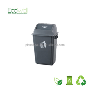 Poubelle à couvercle basculant sans contact 60L avec couvercle - Product Image 1