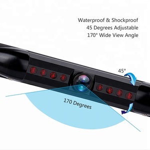 Cámara LED de seguridad para coche, marco de matrícula, visión trasera, estacionamiento inverso, 8 Uds. - Product Image 2