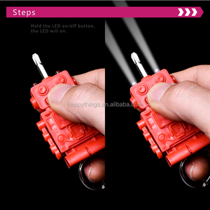 Nhà Máy Trực Tiếp LED Torch Ánh Sáng Sáng Tạo Robot Thiết Kế Đa-Công Cụ Keychain Làm Bằng PVC Và Thép Không Gỉ - Product Image 5
