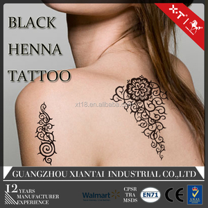 <span class=keywords><strong>Henné</strong></span> noir autocollant de <span class=keywords><strong>tatouage</strong></span> faites des, Bras arrière de l'épaule de tatouages de la jambe, Corps tatouages - Product Image 1