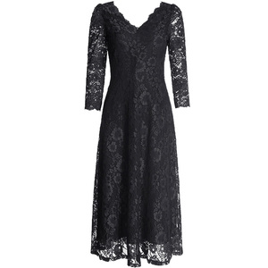 Señoras Sexy Lace manga larga <span class=keywords><strong>vestido</strong></span> de cóctel vestidos de fiesta - Product Image 1