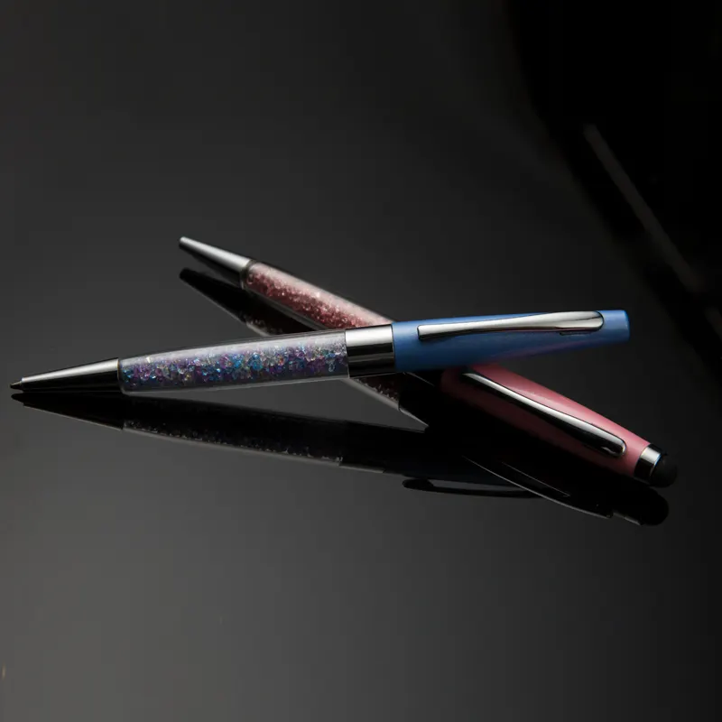 Bolígrafo de cristal de lujo de alta calidad, pluma de regalo en varias opciones de configuración de cristal, para la mayoría de los compradores