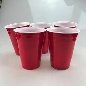 2024 vente chaude 16oz Ps matériel jetable banquet à paroi unique tasse en <span class=keywords><strong>plastique</strong></span> <span class=keywords><strong>rouge</strong></span> - Product Image 4