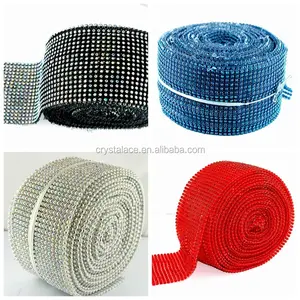 24 Hàng 3mm đàn hồi tinh thể AB strass <span class=keywords><strong>Rhinestone</strong></span> cắt tỉa CuộN - Product Image 5
