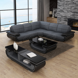 Canapé façonnée en cuir, ensemble de luxe moderne, meubles de style français, pour salon, joli design - Product Image 3