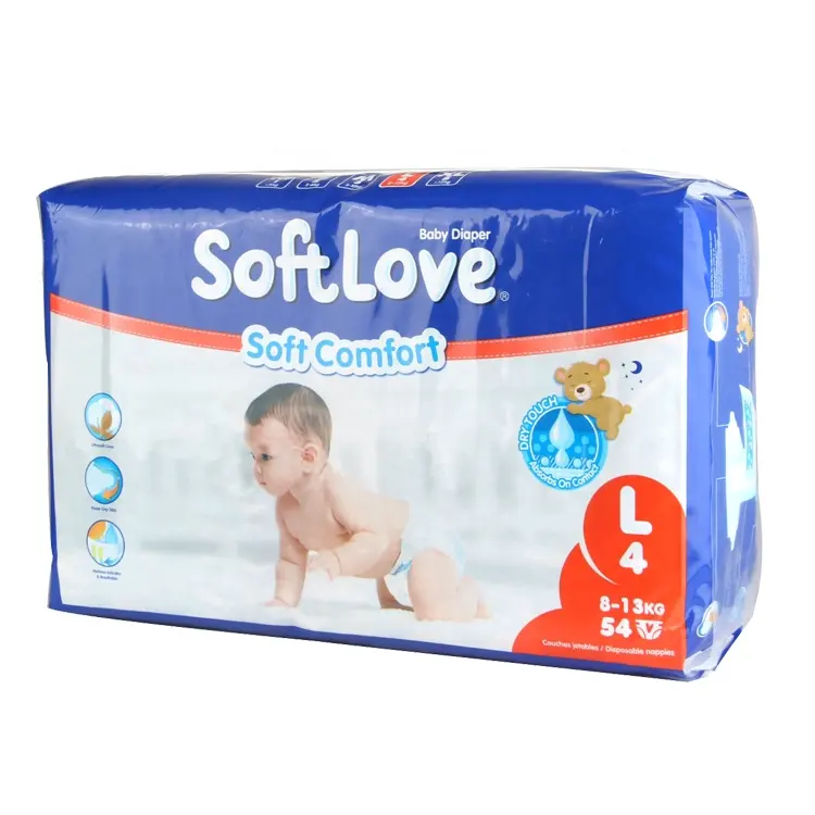 Softlove L size natural disposable hot selling pampering baby diapers