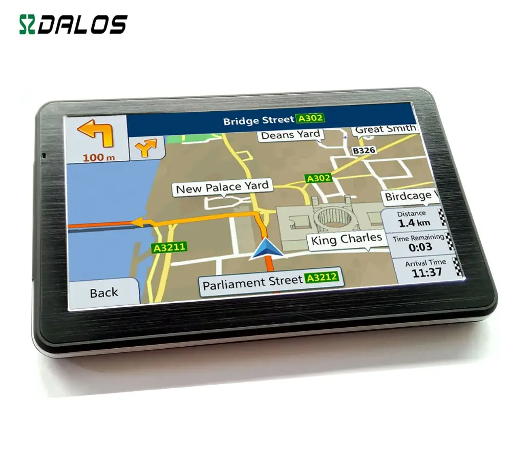 7 "Mobil GPS Navigasi Portabel Wince Sistem GPS Navigator Eropa Jalan Utara/Selatan Eropa Australia