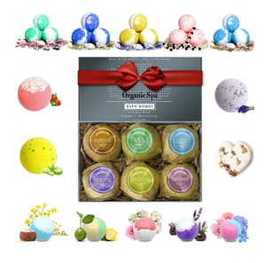 Natural Vegana y Bombas de Baño Orgánicas Orgánicas Juego de Regalo 6 Bombas de Baño Surtidas - Product Image 3