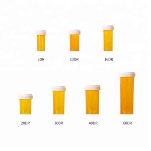 13dr Kunststoff PP Medizinische Fläschchen Mit Reversible Kappe Bernstein Medizin Flasche - Product Image 5