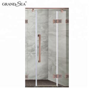 Porte de douche en verre pliable, 3 panneaux, - Product Image 4