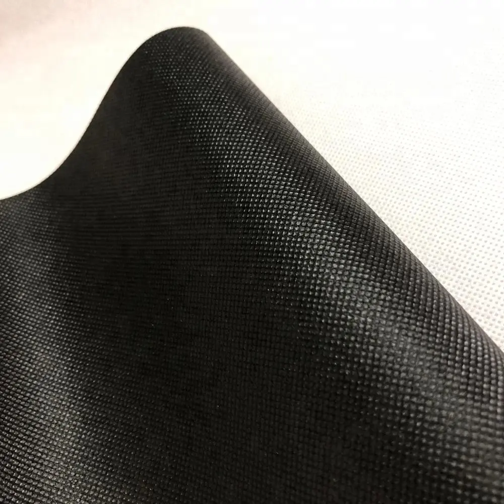 High quality pure black 100% PP anti-adhesive non-woven fabric roll