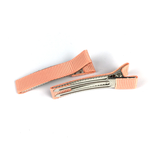 OKAY 도매 1.9 \ "악어 헤어 클립 세련된 헤어 액세서리에 대 한 그로스 그레인 리본으로 덮여 - Product Image 6