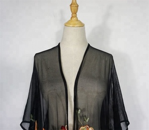 <span class=keywords><strong>Kimono</strong></span> <span class=keywords><strong>bordado</strong></span> cárdigan de encaje de mujer de alta calidad Jiyun - Product Image 4