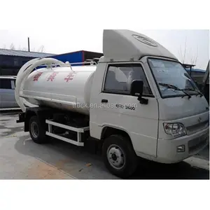 Foton mini vacuüm riolering zuigkracht truck 2 ton vacuüm septic tank truck