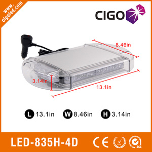 LED-835H-4D LED Avertissement Sécurité Clignotant Balise 12-24v ambulance mini lightbar - Product Image 5