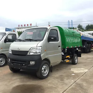 Foton kích thước nhỏ cánh tay cuộn thùng rác xe nâng