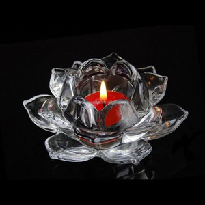 Craved Item Cheap Decorative Glass Flower With Handle Hole - Product Image 2