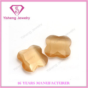 Mặt Cắt Tổng Hợp Năng Lượng Cats Eye <span class=keywords><strong>Clover</strong></span> Đá Hạt - Product Image 6