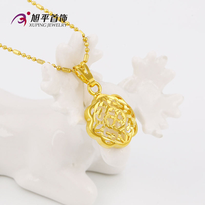 Xuping 24K color oro al por mayor forma de flor estilo innovador set de joyas aretes y pendiente para mujeres - Product Image 5