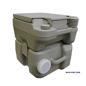 Vaso sanitário portátil com 5.5 galões para uso externo, acampamento, banheiro