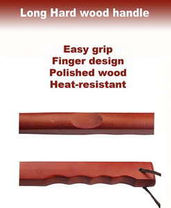 Top Class Dụng Cụ Nướng BBQ Dao Và Ngã Ba Set Nướng Thép Không Gỉ Thịt Nướng Dao Bbq Dĩa Và Tay Cầm Bằng Gỗ - Product Image 3