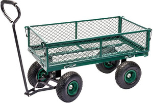 स्टील जाल माली बागवानी पहिएदार ट्राली गाड़ी ट्राली - Product Image 2