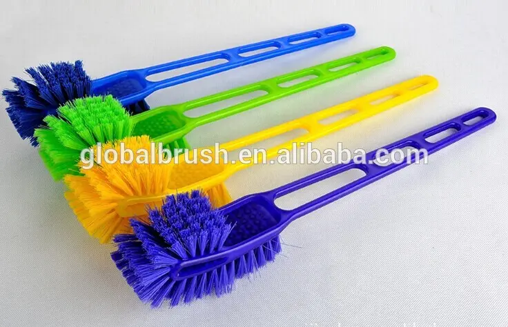 XBX100 Indiase Markt Bestseller Plastic Dubbele Hockey Borstel Badkamer Sanitair Wc Borstel