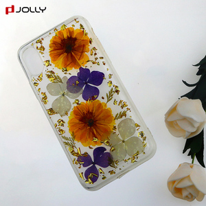 Main Réel de Fleurs Séchées Téléphone Cas, Fait De Réel Fleurs Tpu Couverture Arrière Cas Pour iPhone X - Product Image 5