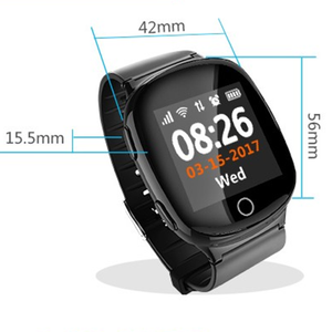D100 SmartWatch GPS Rastreador Inteligente Relógio GPS Localizador Para localizar Mais Velho Monitor de Freqüência Cardíaca relógio de Pulso Suporte do Cartão SIM - Product Image 1