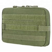 Pochette tactique noire Molle pour documents et ordinateur