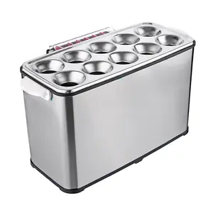 Commerciële ei Worst Roll Cooker Elektrische Eieren Hot Dog Boiler Steamer Omelet Master Cup Ontbijt machine 10 gaten DC14