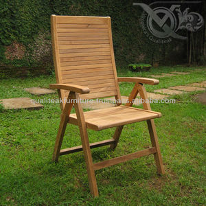 Las mejores sillas reclinables de teca para exteriores VRC 013 de fábrica de muebles de Indonesia duraderas y baratas - Product Image 1