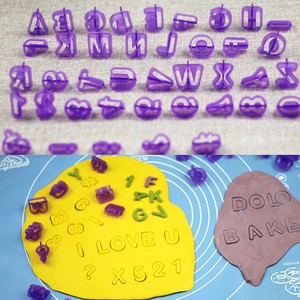 40 unids/set alfabeto letra número cortador de pastel de herramientas Fondant pastel galleta molde de hornear - Product Image 6