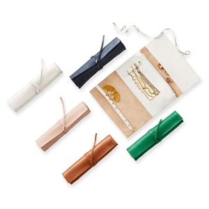Genuine <strong>Leather</strong> Decorative Small <strong>Jewelry</strong> Roll Pouch Jewellry Organizer Packaging Box <strong>Jewelry</strong> <strong>Travel</strong> <strong>Case</strong> - Product Image 6