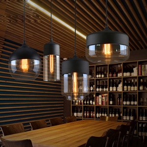 Moden thủy tinh trang trí ánh sáng mặt <span class=keywords><strong>d</strong></span>ây chuyền thiết kế phong cách Bắc Âu ánh sáng mặt <span class=keywords><strong>d</strong></span>ây chuyền E27 ánh sáng lịch thi đấu - Product Image 4