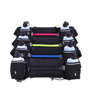 Hydratation <span class=keywords><strong>Ceinture</strong></span> De Course avec 2 Bouteilles d'eau 10 oz SANS BPA Convient À tous les Smartphones Pour La Course À Pied, Course, marathon, la Randonnée à pied ou à Vélo - Product Image 6