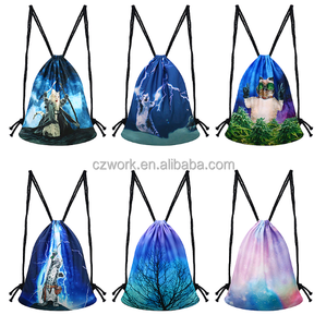 Faisceau Bouche Sacs En Plein Air Léger Pliable Sac À Dos des Dessins Personnalisés - Product Image 1