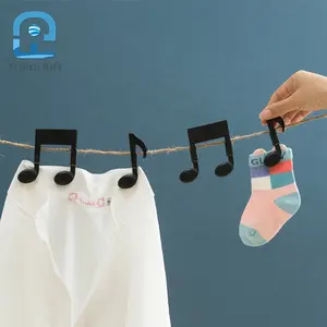 2PCS 침대 시트 클립 뮤지컬 노트 모양 미니 Clothespins 수건 옷 페그 천 클립 양말 클립 Clothespins 의류