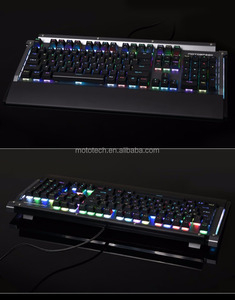 Marca de fábrica Usb Wired Professional Gaming Teclado mecánico RGB retroiluminado con Stwiches azules - Product Image 6