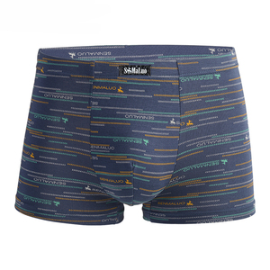 Hot Selling Printed Pattern Bamboo <strong>Mens</strong> Panties Boxer Briefs <strong>Underwear</strong> Manufacturers in China